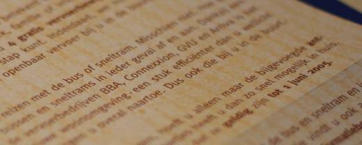 Gratis kaartjes die geldig zijn tot 1 juni...